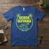 Serde Guyana t-shirt design featuring a geometric jaguar graphic within a bamboo circle and sugarcane stalks
