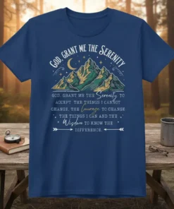 GOD, GRANT ME THE text design featuring unique typography on quality t-shirt