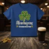 Shenanigans Coordinator St. Patrick's Day t-shirt design with a green Celtic shamrock and playful typography