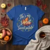 She's my Sweet Sweet potato t-shirt with cute sweet potato graphics and fall accents