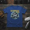 Silverback Gym t-shirt design featuring a powerful gorilla lifting a barbell, with "SILVERBACK GYM" text above