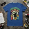 Six Seven Bruh graphic t-shirt design featuring a dabbing kid character with "Pow!" sound effects, perfect for a 7th birthday