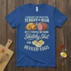 Funny t-shirt with text "I wouldn't do much for turkey or ham but I would do some sketchy shit for