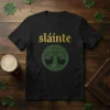 sláinte tree of life bold graphic design printed on comfortable cotton t-shirt