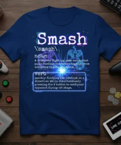 Smash noun & crossover text design featuring unique typography on quality t-shirt
