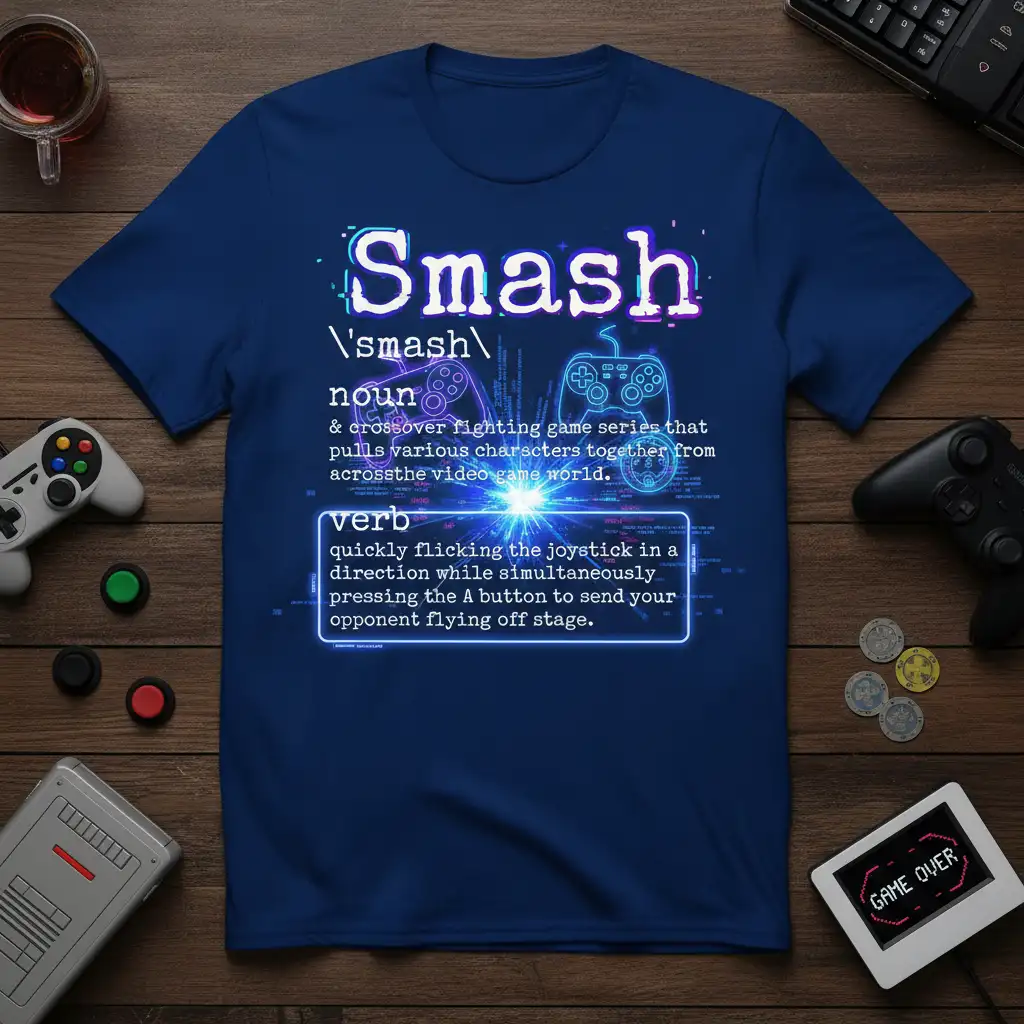 Smash noun & crossover quote printed with unique artwork on soft premium material t-shirt design