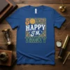 So Happy I'm Thirty retro birthday t-shirt design with sunflower and floral accents