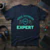 Social Distancing Expert t-shirt with gaming controllers and shield graphic