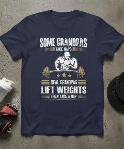 SOME GRANDPAS TAKE NAPS text design featuring detailed typography on quality t-shirt
