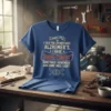 Blue t-shirt with "Memory Lane" and the quote "I told you I do not have Alzheimer's. I have 'Some-Timers'. Sometimes