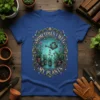Sometimes I Wet My Plants quote on a t-shirt with a watering can and potted plants graphic