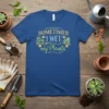 Sometimes I Wet my Plants t-shirt design with watering cans and potted plants graphic