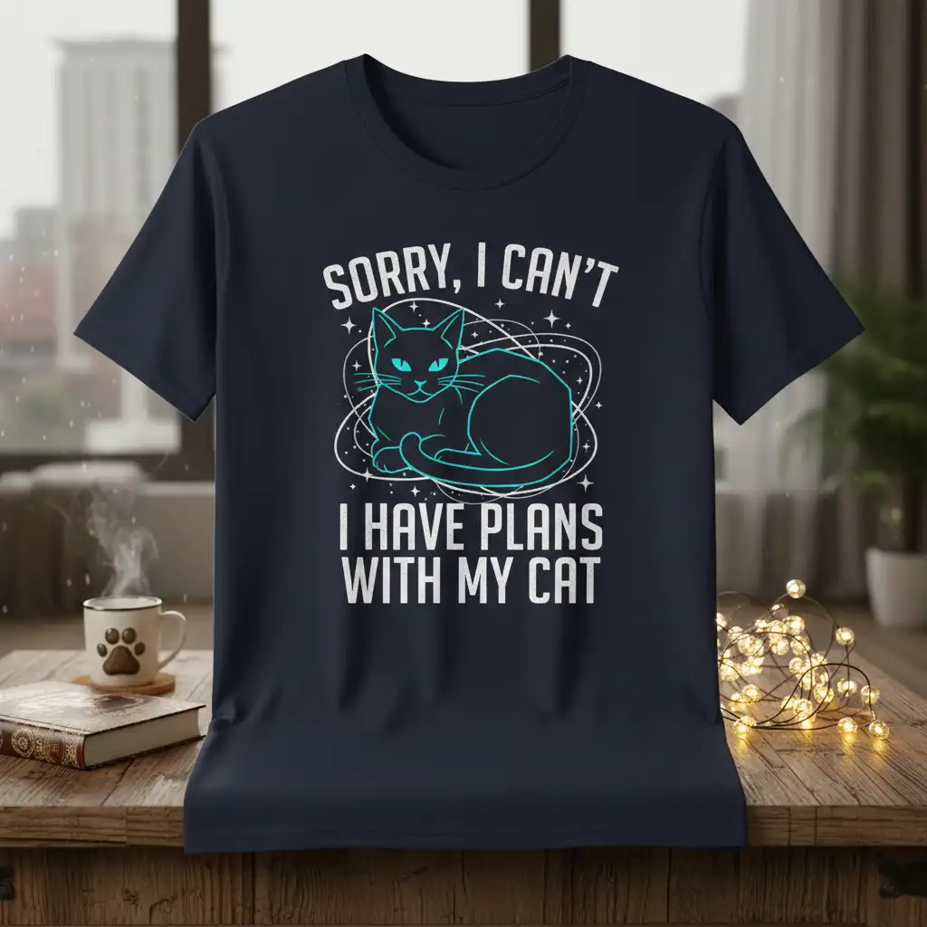 SORRY, I CAN'T I quote printed with stylish graphic on comfortable cotton fabric t-shirt design