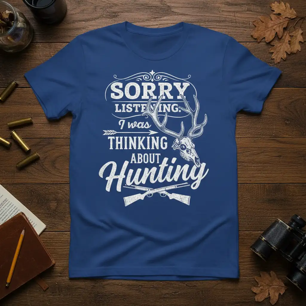 SORRY LISTENING. I was quote printed with unique artwork on quality cotton blend t-shirt design