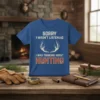 Sorry I Wasn't Listening I Was Thinking About Hunting t-shirt with deer antlers graphic