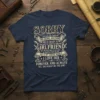 Sorry I am Already Taken By Freaking Awesome Girlfriend T-Shirt with detailed text design and decorative elements