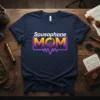 Sousaphone MOM t-shirt design with a sousaphone graphic and heartbeat wave