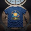 How Do You Organize A Space Party? You Planet! t-shirt with smiling sun and planets graphic