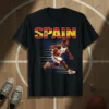 Spain Basketball unique graphic design printed on comfortable cotton t-shirt