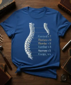 Cervical x 7 Thorica text design featuring unique typography on quality t-shirt