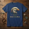 Spirit of the Wild t-shirt featuring a geometric eagle head with an arrow and mandala design