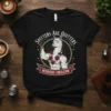 Funny llama t-shirt with text "Spitters Are Quitters Winners Swallow" and muscular body graphic