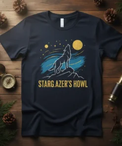 STARG.AZER'S HOWL stylish graphic design printed on comfortable cotton t-shirt