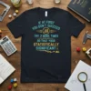 T-shirt with the quote "If At First You Don't Succeed Try 2 More Times So That Your Statistically Significant" in