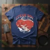 Steak Boy t-shirt design featuring bold red and white text above a realistic graphic of a raw steak cut