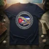 Sueño y Sin Vacunar text with Cuban flag and island map graphic on a navy blue t-shirt