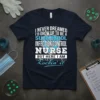 T-shirt with the quote "I Never Dreamed I'd Grow Up To Be A Super Cool Infection Control Nurse But Here