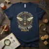 Support Your Local Honey Bee Save The Bees t-shirt with a detailed bee graphic and circular border