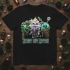 Sweet But Rotten t-shirt design with three melting ice cream cones featuring skull faces and spooky decorations