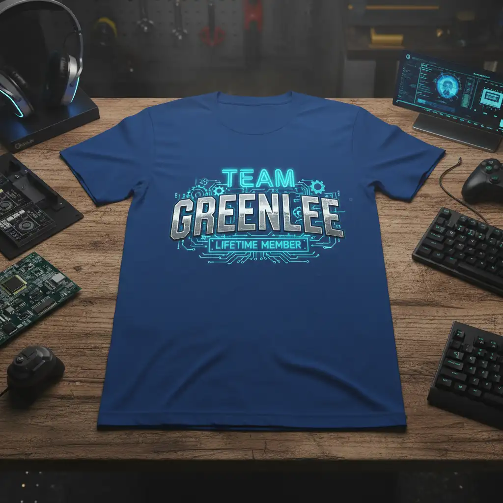 TEAM GREENLEE LIFETIME MEMBER graphic design printed on premium quality fabric with eye-catching details