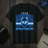 Team Reveur House of Dreamers t-shirt with a blue neon wolf graphic and text, designed for dreamers