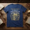 Tell me a time in history when it was the banning books quote t-shirt with stack of books graphic