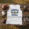 White sleeveless t-shirt with "TENNESSEE 1959 FOOTBALL" text and vintage football graphic