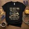 Tex-Mex BBQ Queso Willie (Cactus) Y'all King George Cowboys Lone Star Alamo One Lucky Texan T-Shirt design with Texas cultural