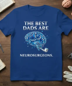 THE BEST DADS ARE NEUROSURGEONS. bold graphic design printed on comfortable cotton t-shirt