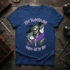 The Bloodline Ends With Me quote with a knight in armor and asexual pride flag colors on a t-shirt