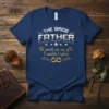 THE BRIDE FATHER He text design featuring bold typography on quality t-shirt