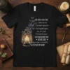 Memorial t-shirt with text "The Day I Lost You" and a lantern with butterflies, commemorating loss