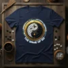 The Game Of Go t-shirt design with a circular yin-yang symbol made of black and white stones