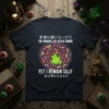 The Horrors Are Never Ending Yet I Remain Silly frog t-shirt with Japanese text and surrounding eyes graphic