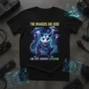 The Invaders Are Here And They Brought A Possum T-Shirt with a possom and UFOs design