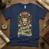 The Man. The Myth. The Legend. 1999 birthday t-shirt design featuring a majestic lion and vintage typography