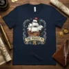 The Pirate Pi T-Shirt featuring a pirate ship graphic and the text "The Pirate Pi" with a pi symbol