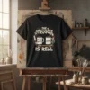 The Struggle Is Real Paint Water Coffee T-Shirt design with art supplies and coffee cups