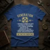 The True Fafo Generation t-shirt with 1965-1980 dates and humorous quotes about retro experiences