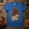 The Wild Spirit text on a banner below a detailed horse head wearing a bandana with skull accents